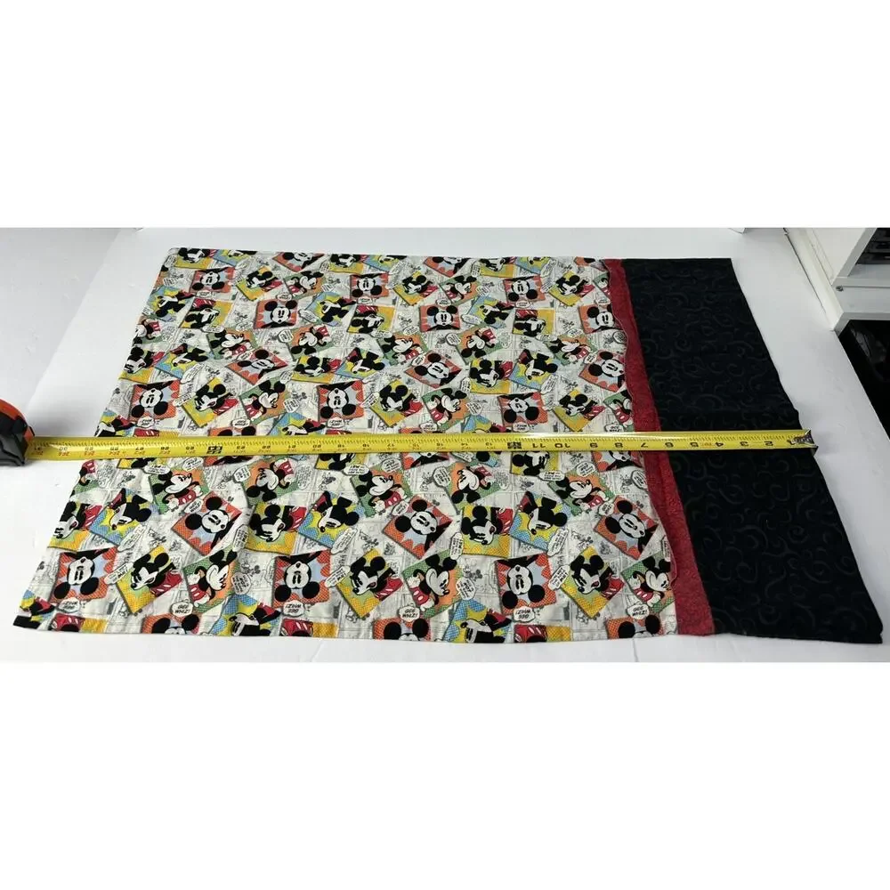 Vintage Mickey Mouse Homemade Pillow Case 29” X 19.5” Disney Mickey